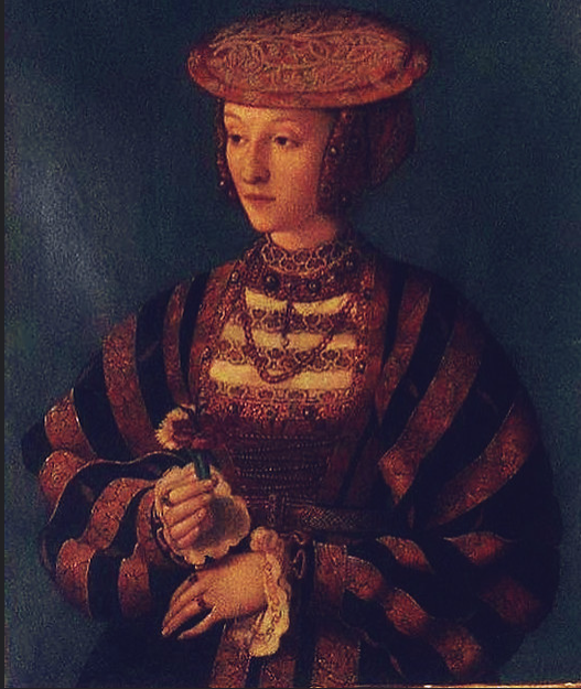 A portrait of Anne of Cleves located at the Rosenback Museum