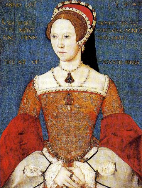 A portrait of Mary I as a young girl. 